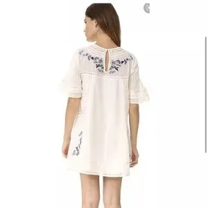 Free People | Dresses | Free People Perfectly Victorian Embroidered Mini  Dress Size Small | Poshmark